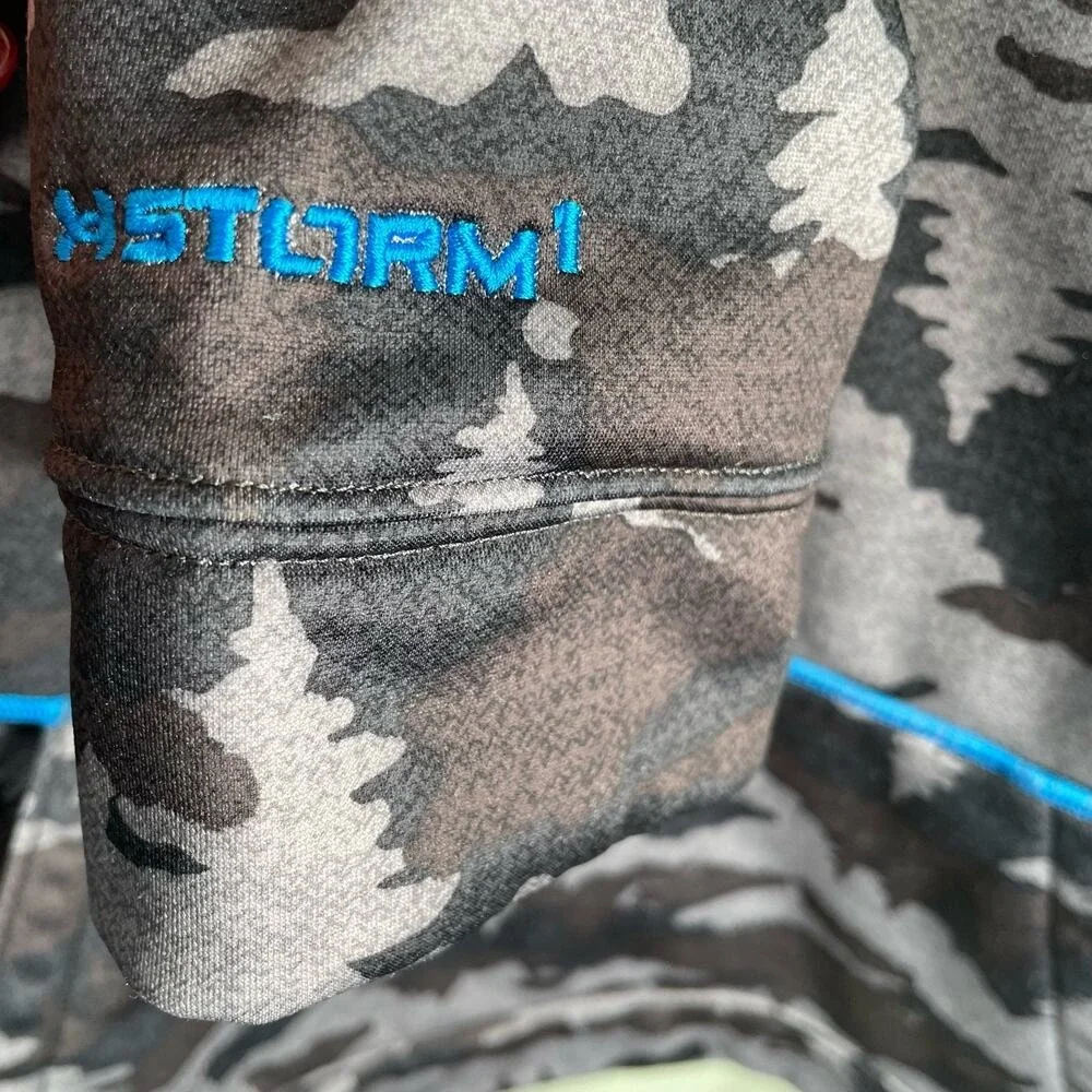 Under Armour Hoodie Kids YXL Grey‎ Camo ColdGear Storm1 Pullover Sweatshirt